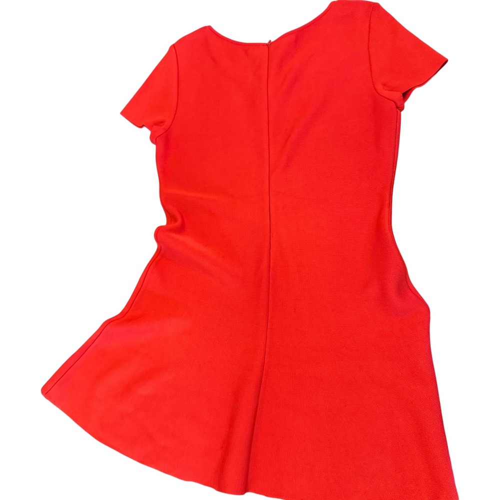 St. John‎ Geranium Red Knit Fit & Flare Dress Women Size 10 K11H0A1 NEW $1,395 - Picture 15 of 16